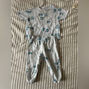 Zara Kids Set - Bunnies blue Print 12-18m